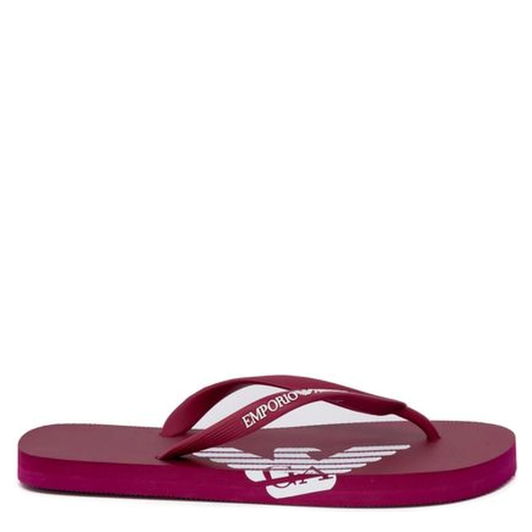 Red Rubber Flip-Flop Sandals