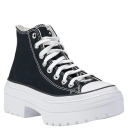 Black Fabric Chunky Sneakers