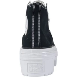 Black Fabric Chunky Sneakers