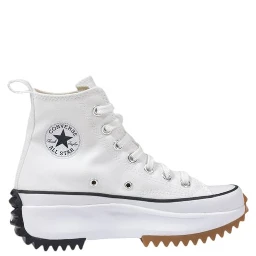 White Fabric Chunky Sneakers