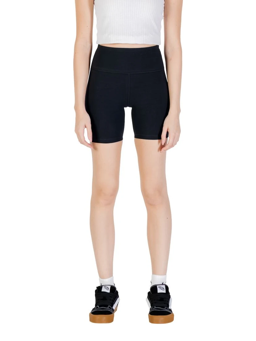 Black Cotton Bermuda Shorts
