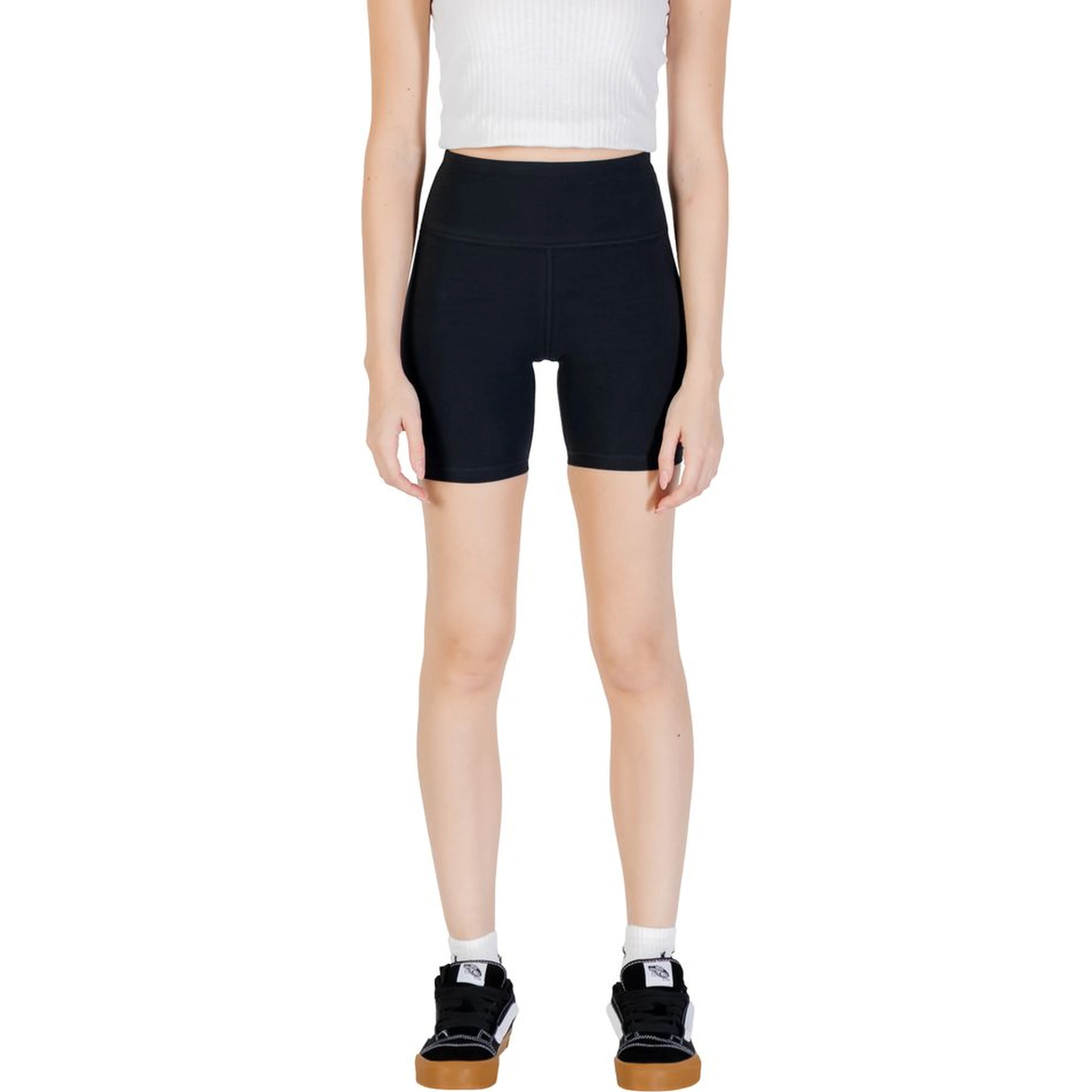 Black Cotton Bermuda Shorts