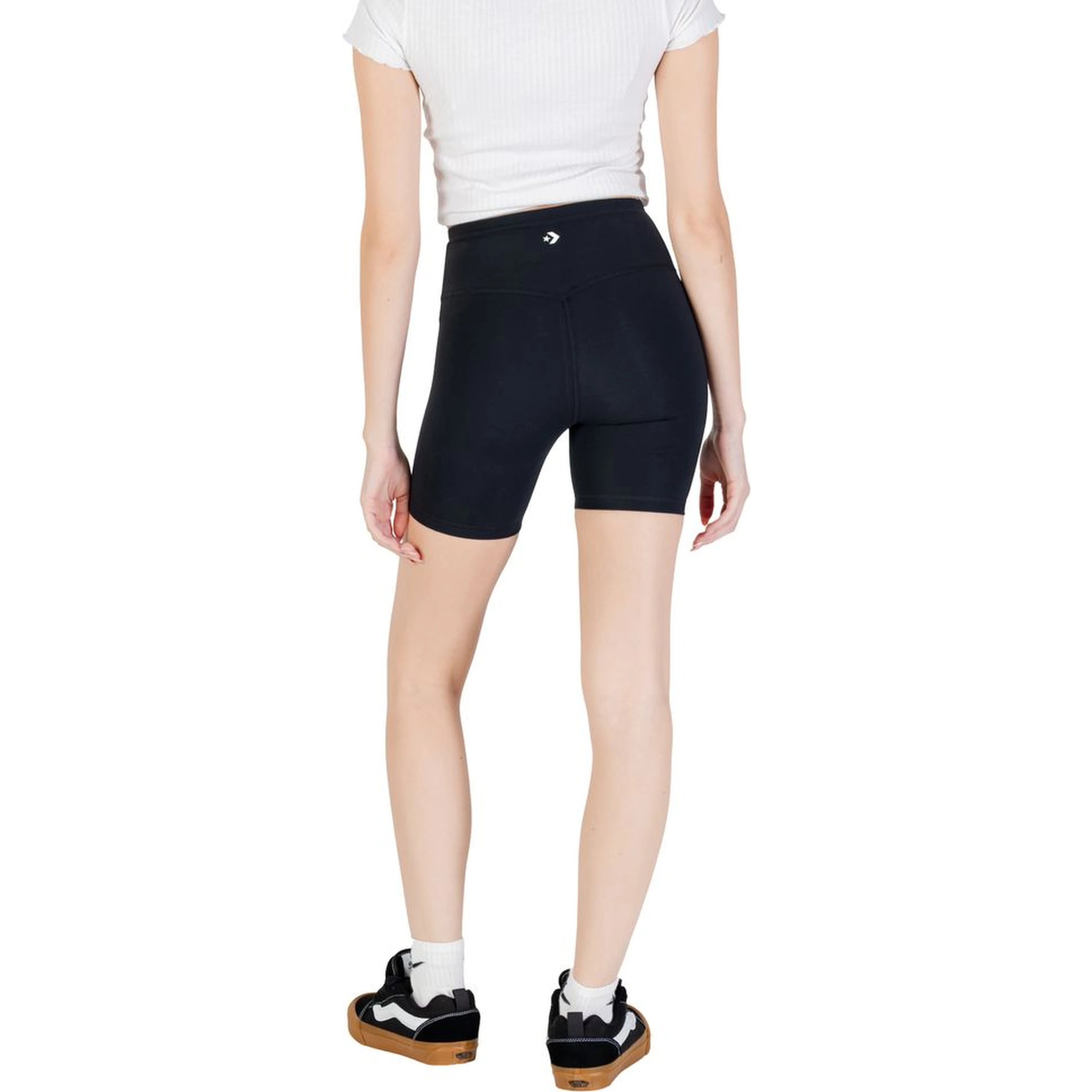 Black Cotton Bermuda Shorts