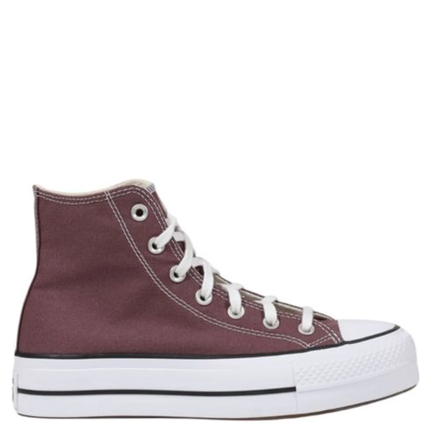Purple Fabric Platform Sneakers