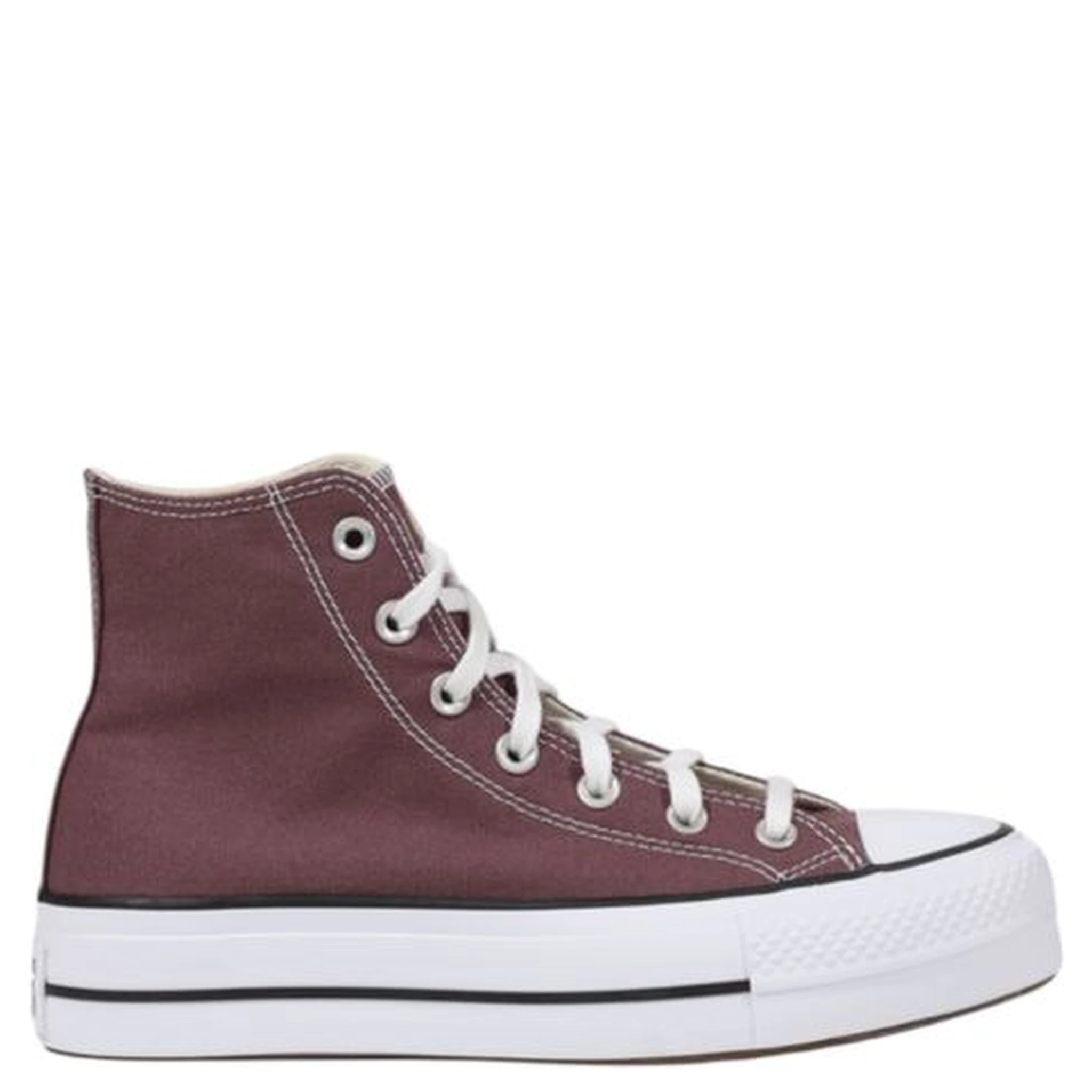 Purple Fabric Platform Sneakers