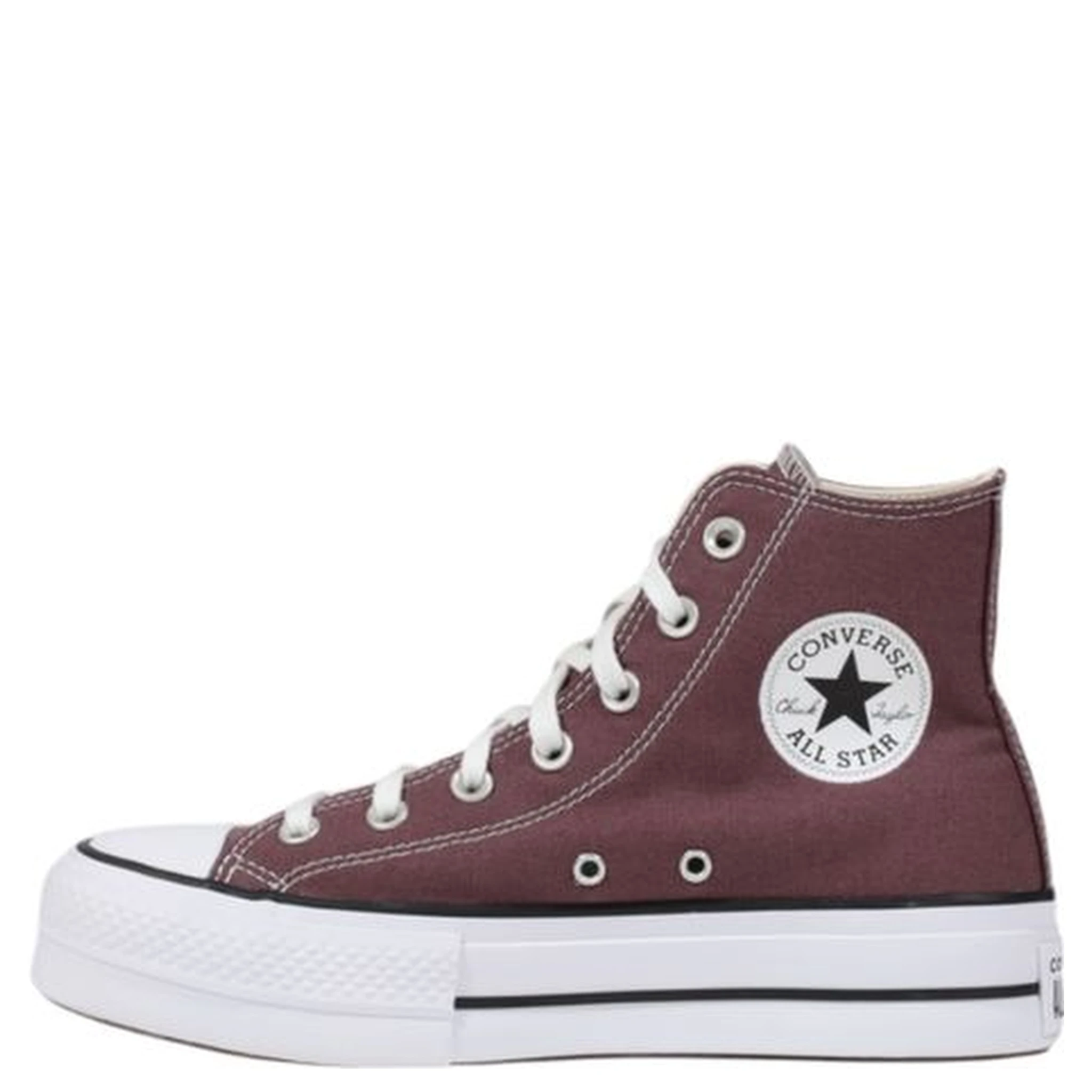 Purple Fabric Platform Sneakers