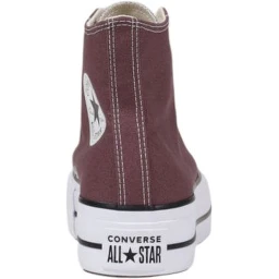 Purple Fabric Platform Sneakers