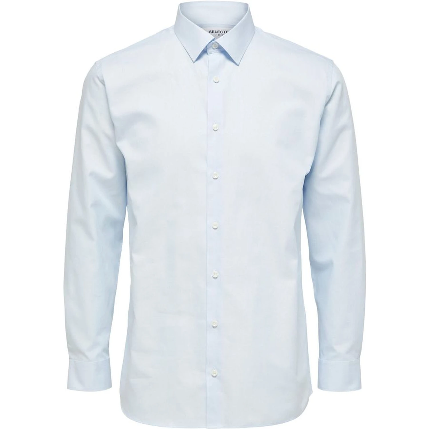 Blue Cotton Dress Shirt