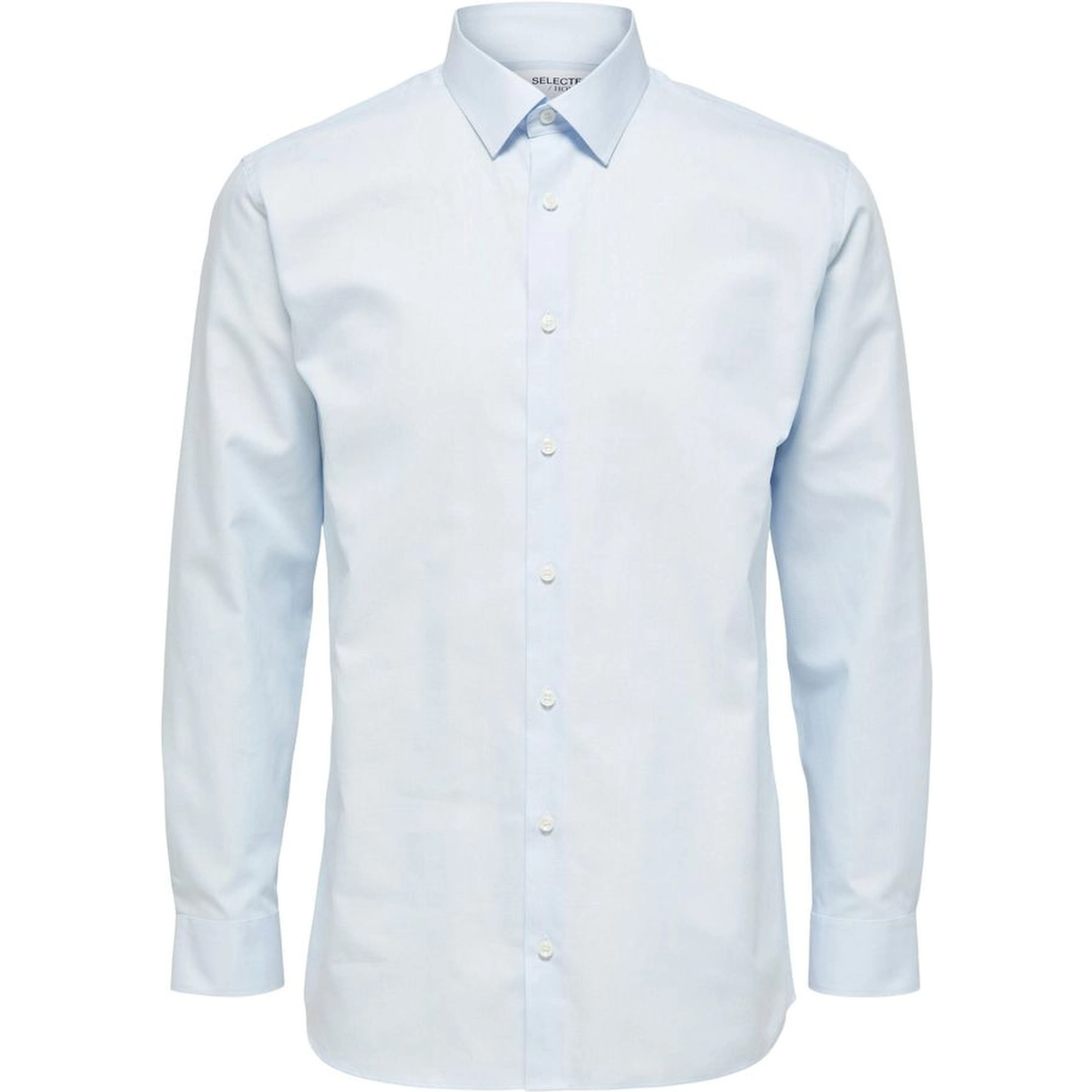 Blue Cotton Dress Shirt