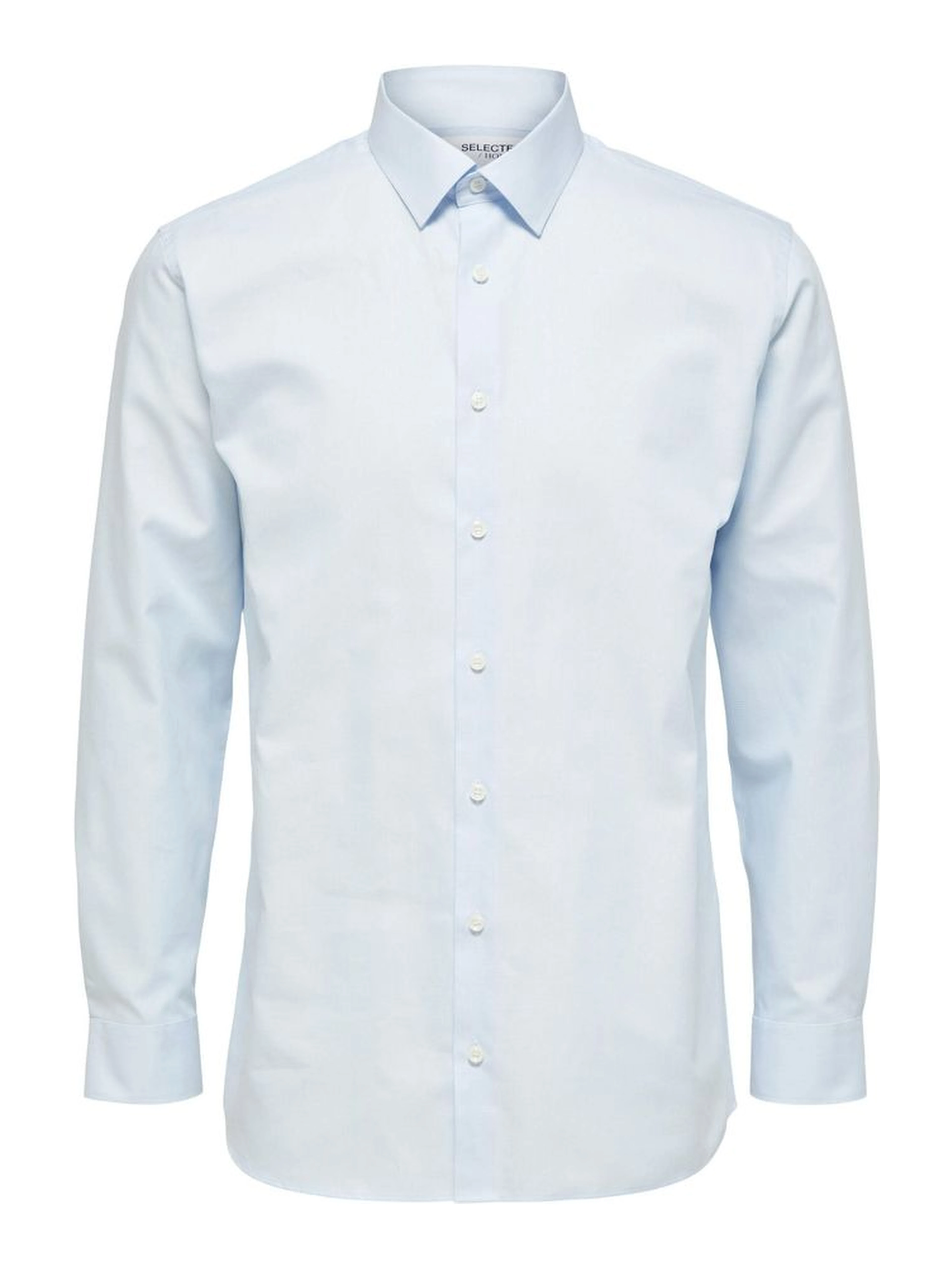 Blue Cotton Dress Shirt