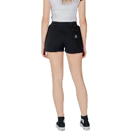 Black Cotton Bermuda Shorts