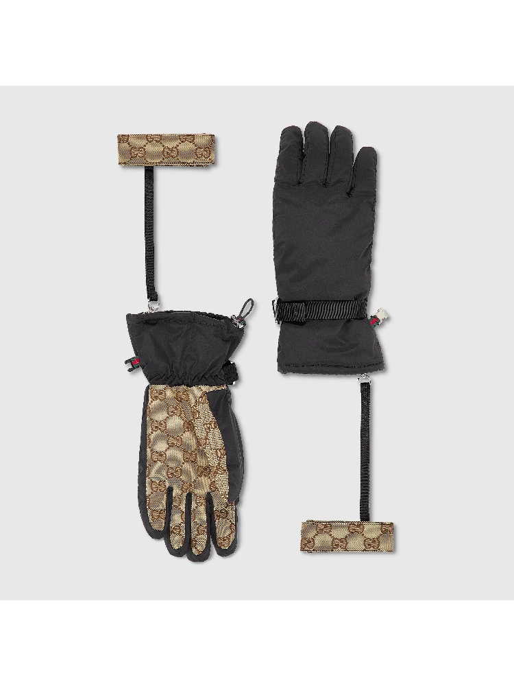 GG padded gloves with wrist straps