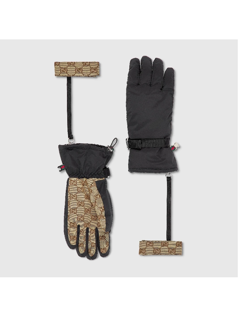 GG padded gloves with wrist straps