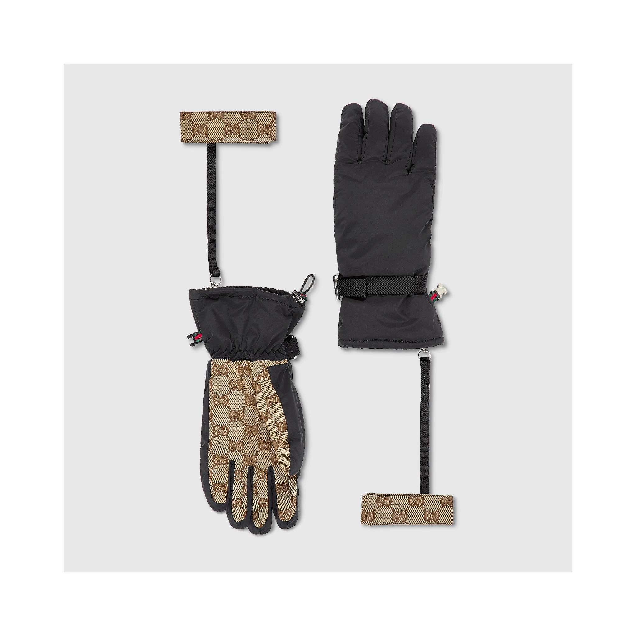 GG padded gloves with wrist straps