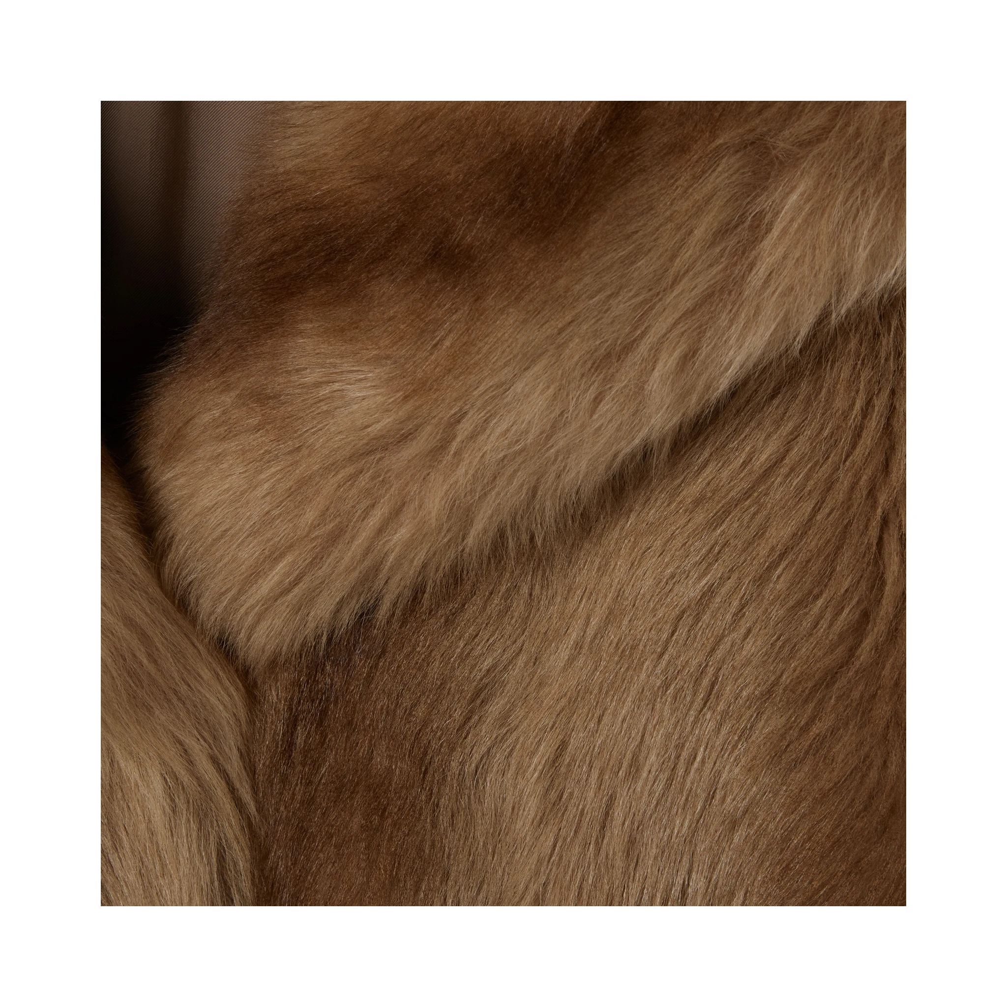 Degradé shearling coat