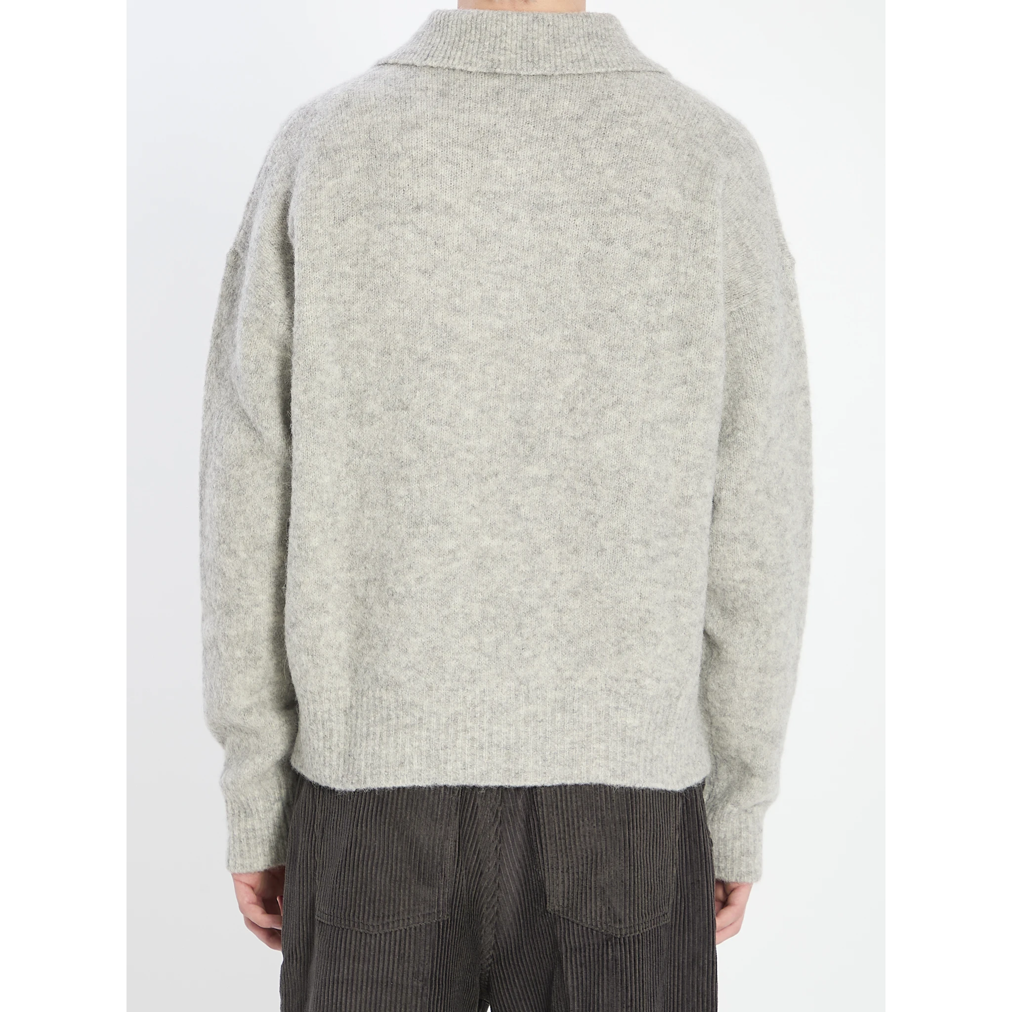 Polo in alpaca and wool