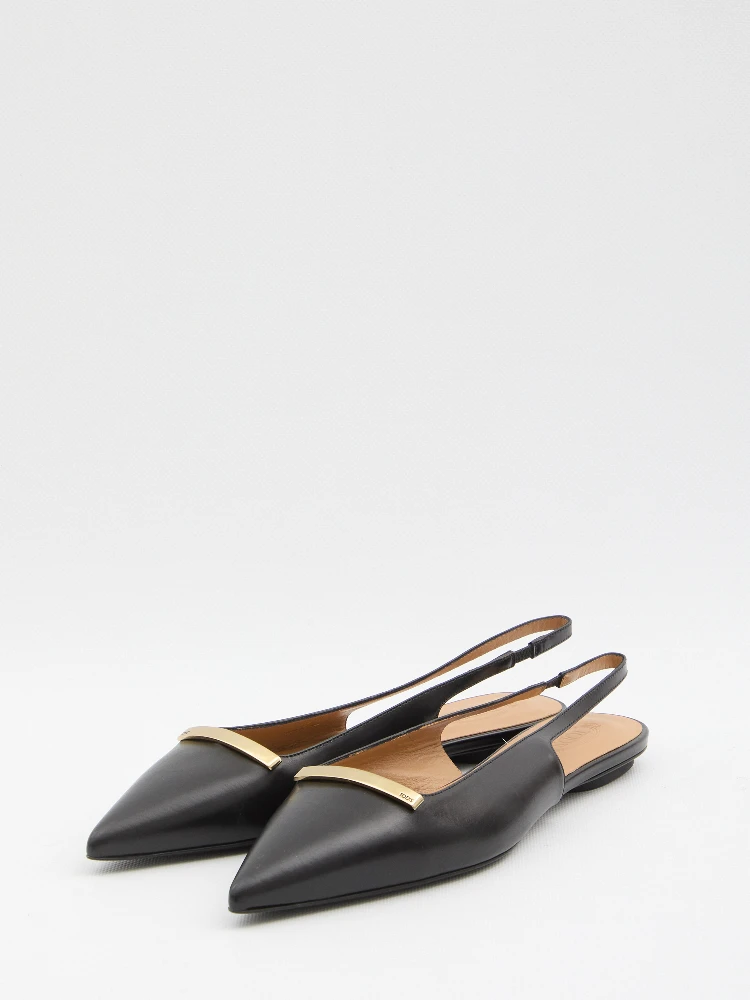Leather slingback ballerinas alternative