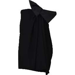 Mini Black Dress with Bow