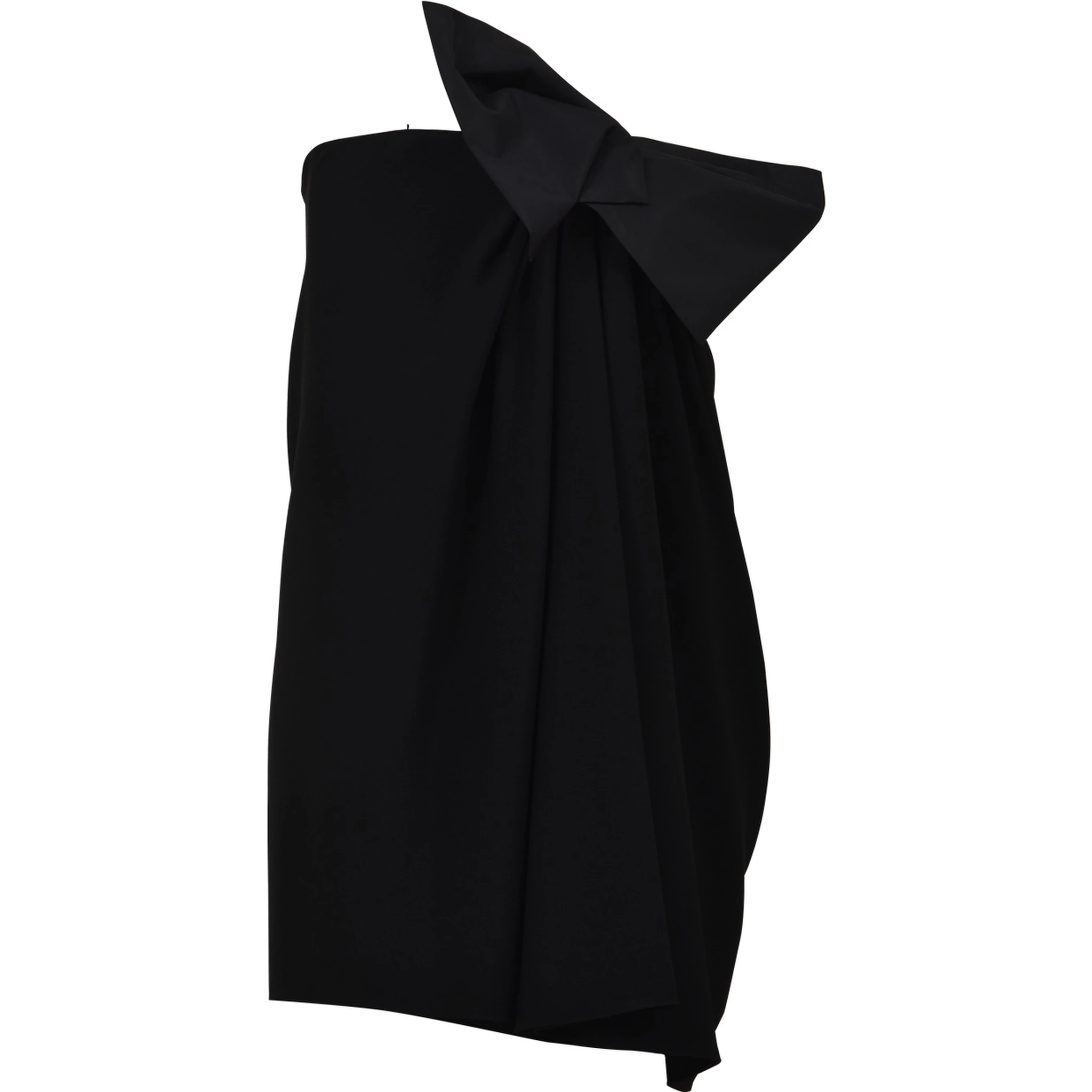 Mini Black Dress with Bow