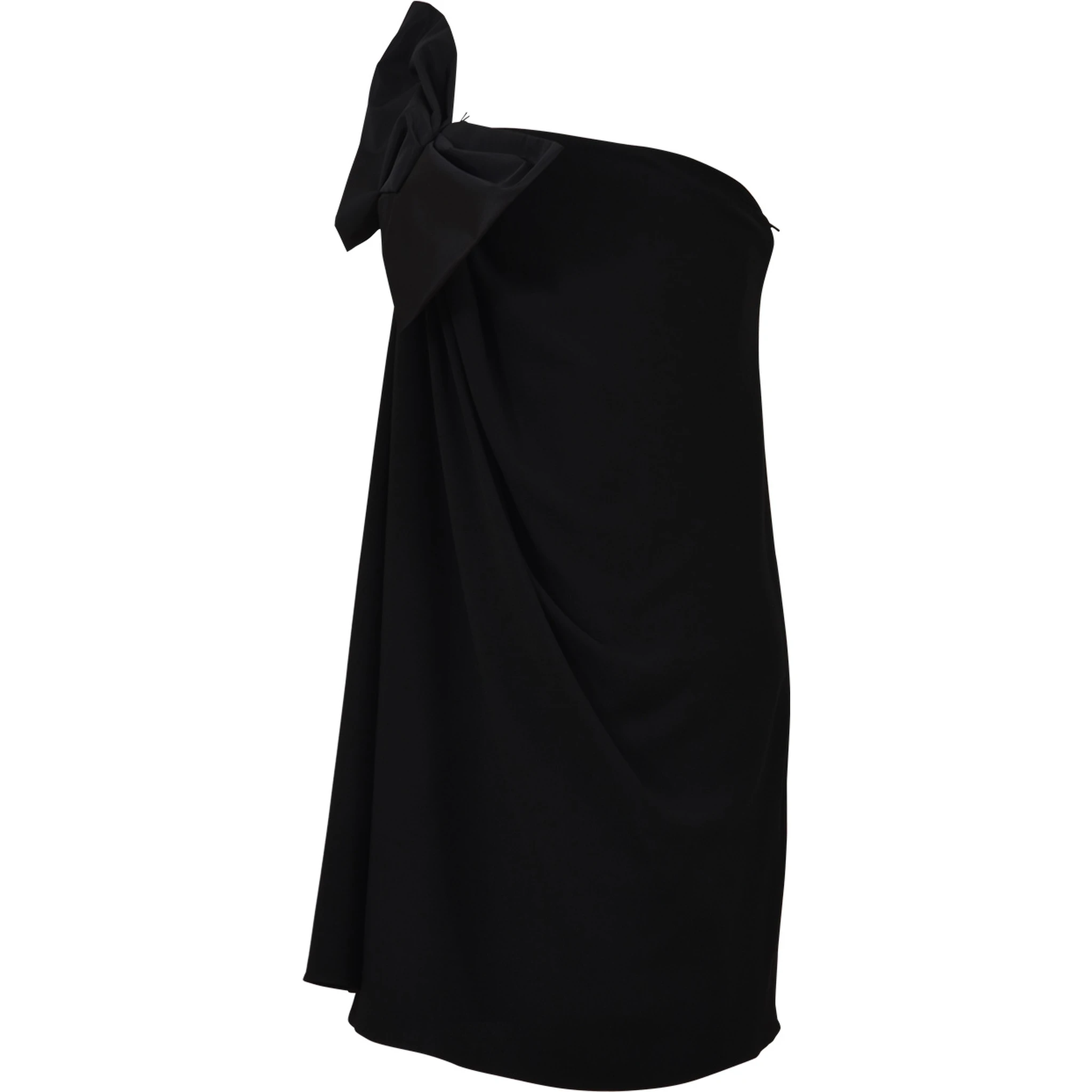 Mini Black Dress with Bow