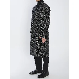 Double-breasted wool coat