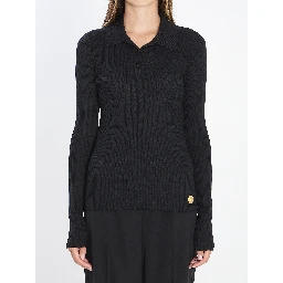 Long-sleeve polo shirt