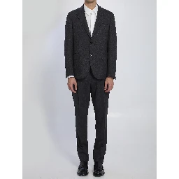Single-breasted suit in virgin wool