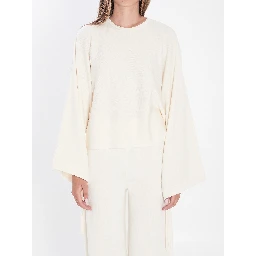 Sweater in fine wool yarn