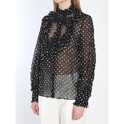 Shirt with polka dots