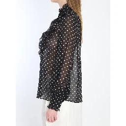 Shirt with polka dots