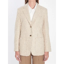 Single-breasted blazer in Shetland