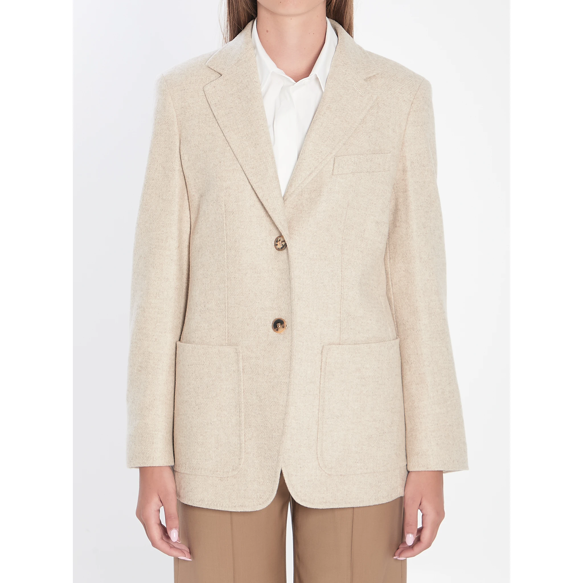 Single-breasted blazer in Shetland