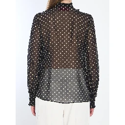 Shirt with polka dots