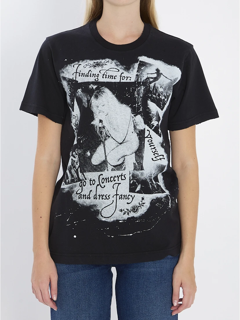 Printed cotton T-shirt