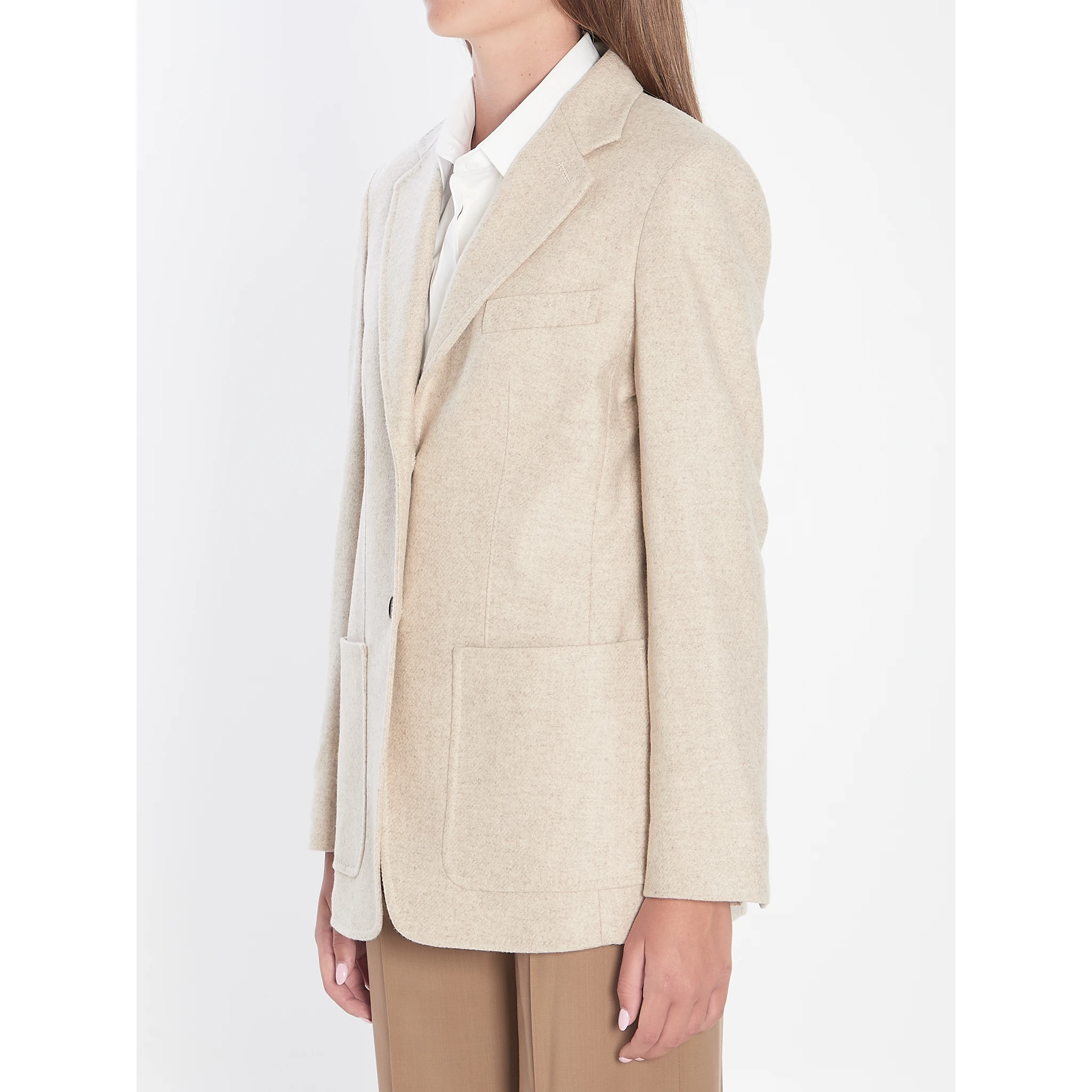 Single-breasted blazer in Shetland