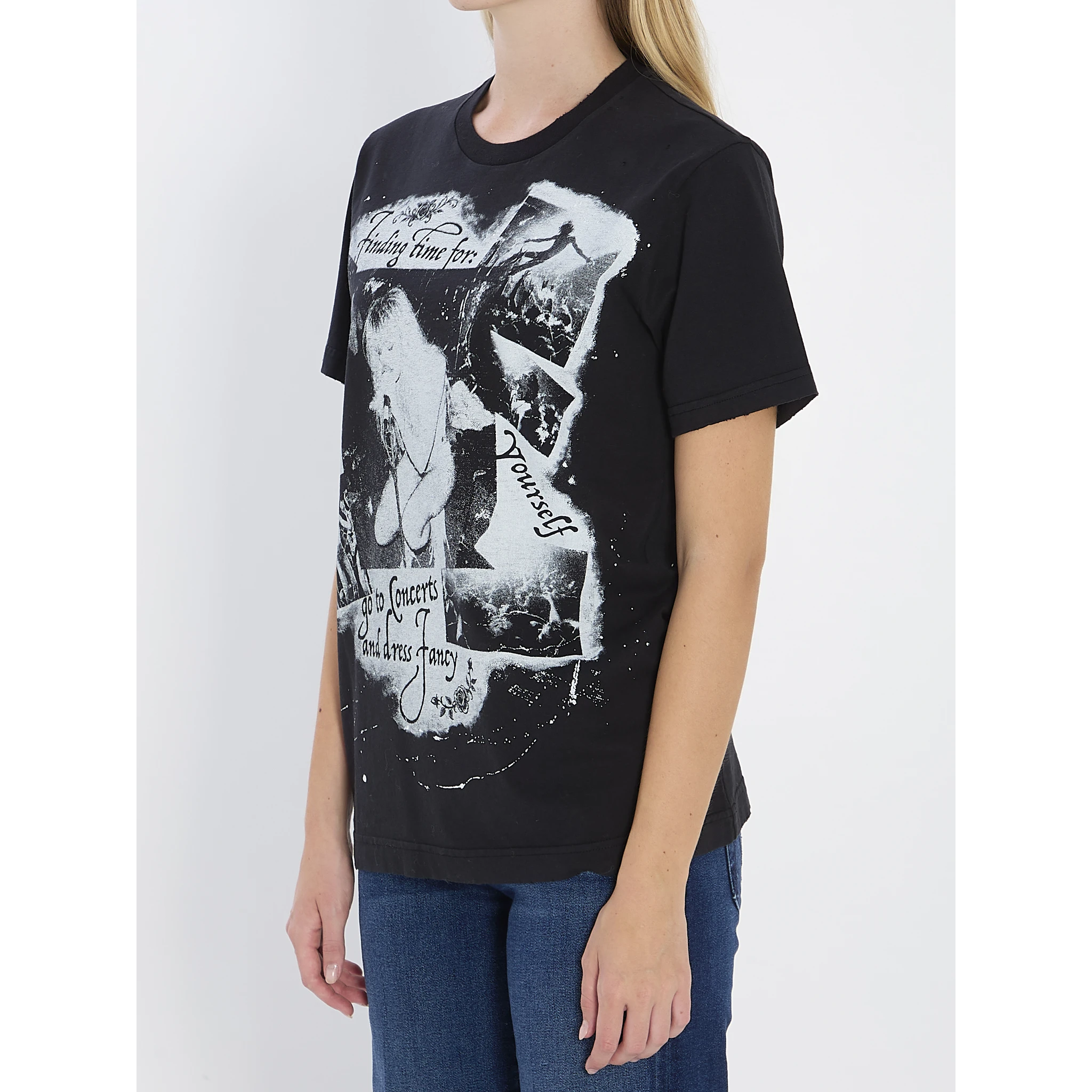 Printed cotton T-shirt