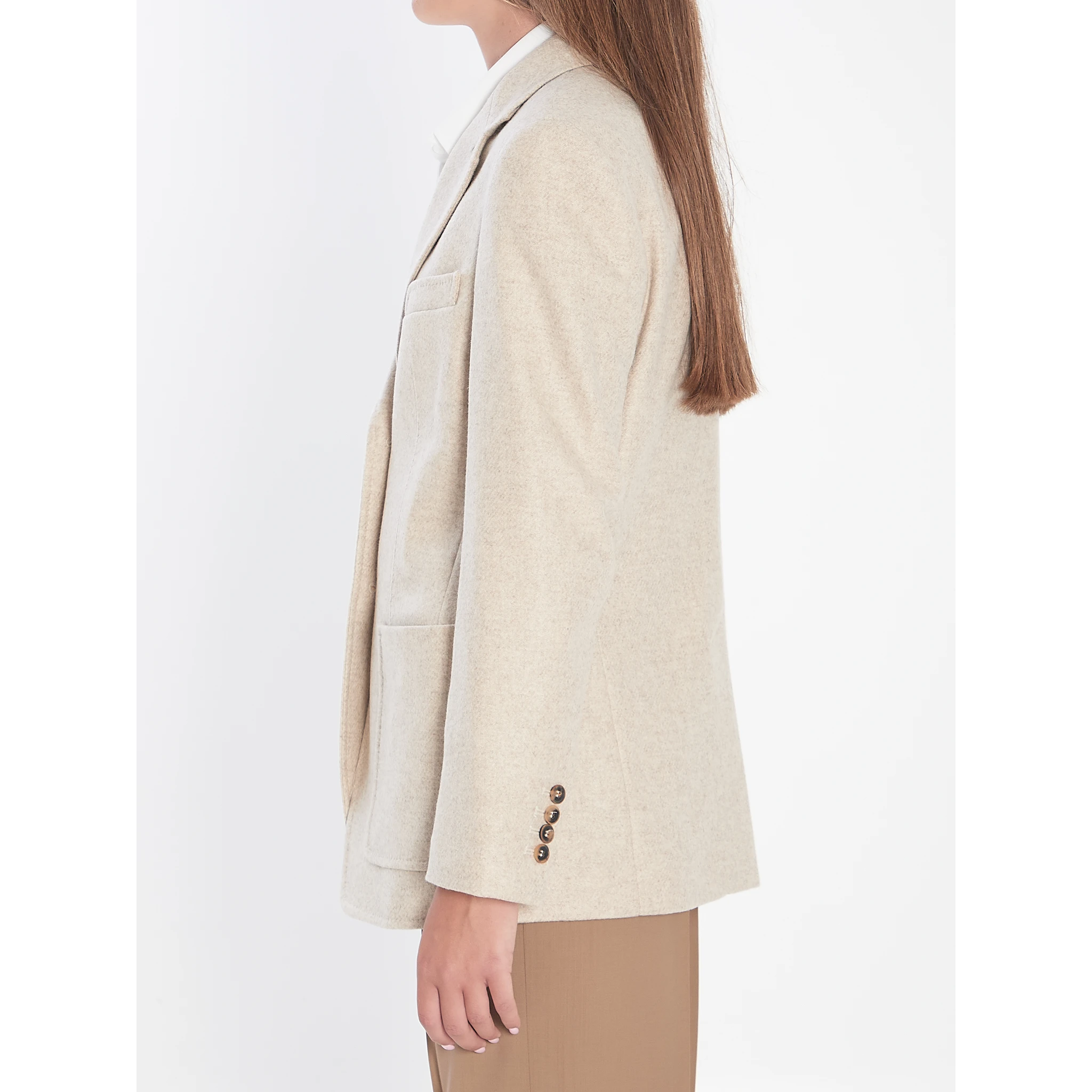 Single-breasted blazer in Shetland