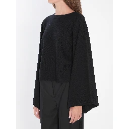 Sweater in fine wool yarn