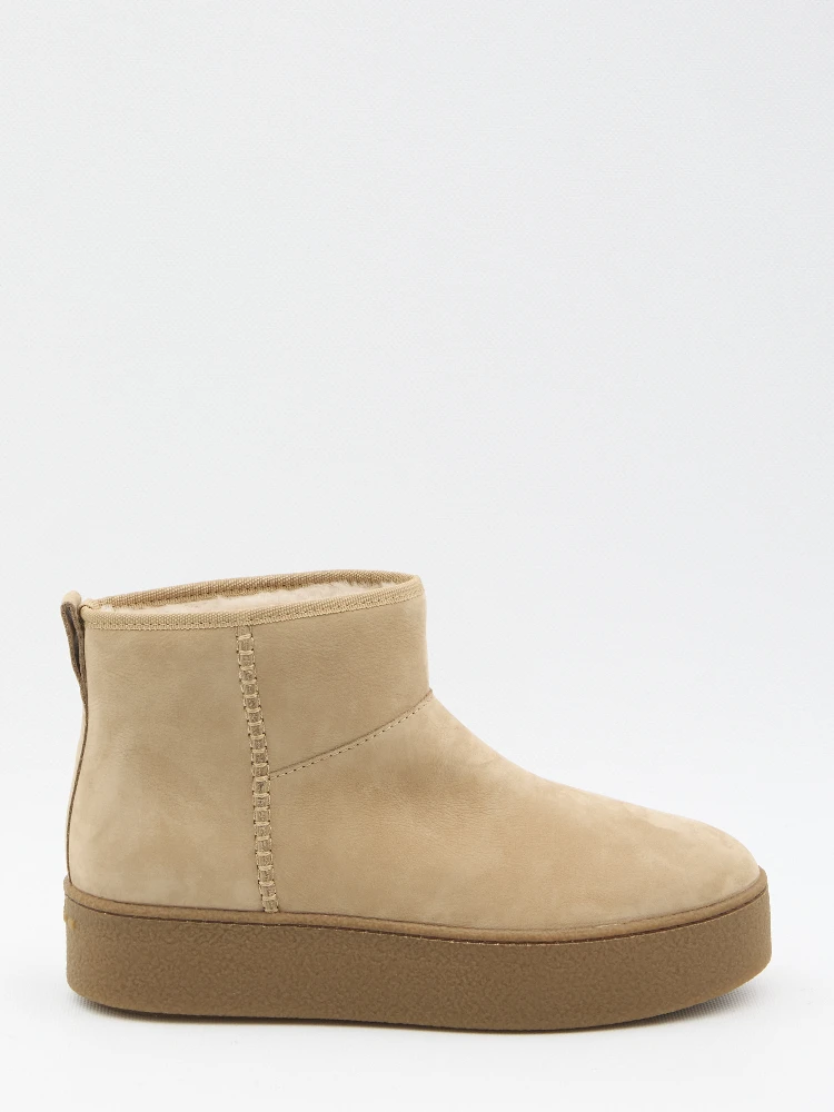 Shearling ankle boots