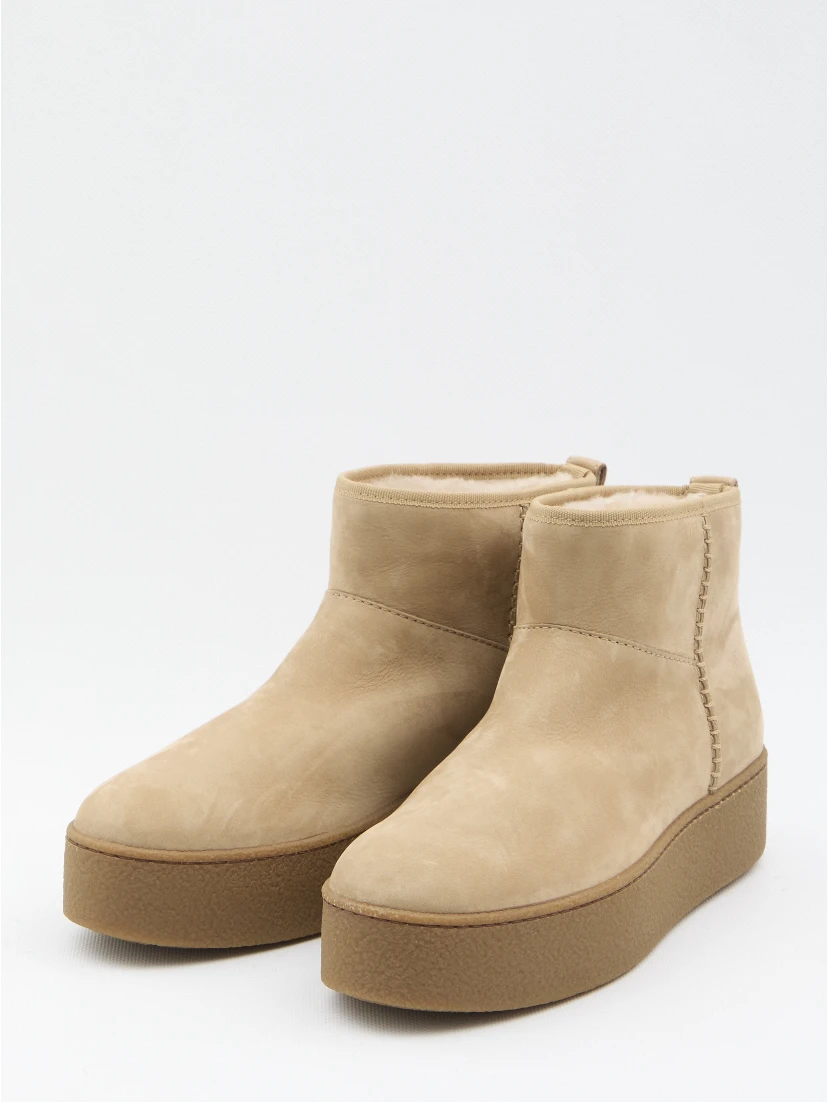 Shearling ankle boots