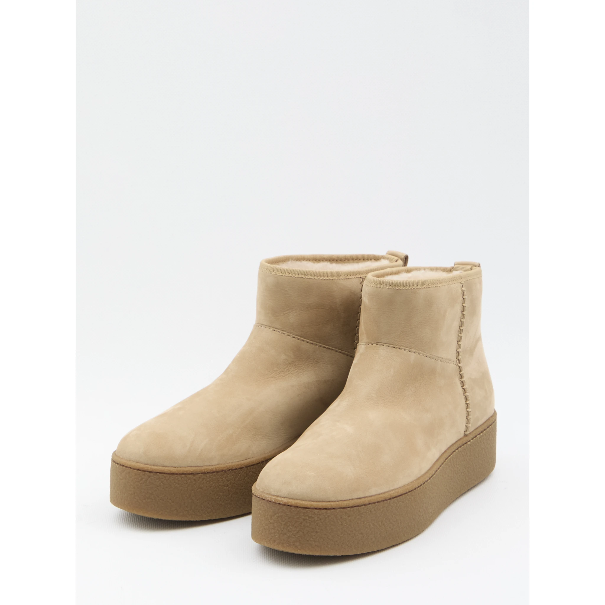 Shearling ankle boots