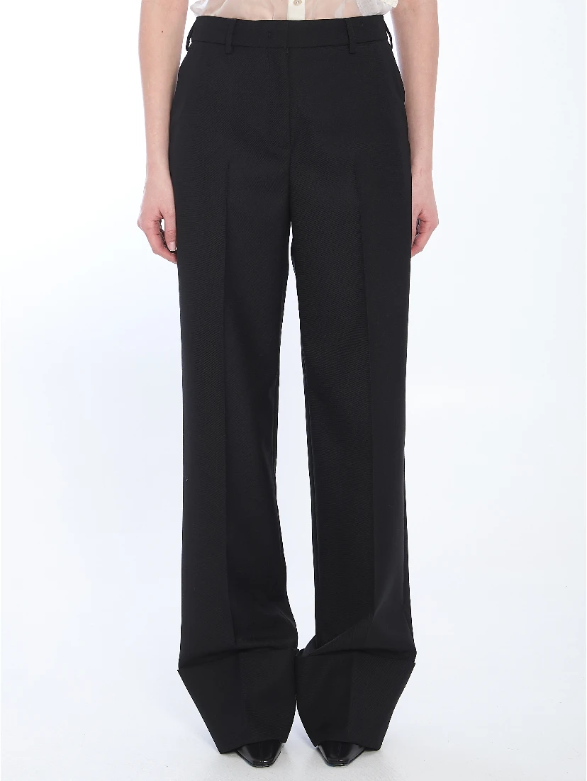 Virgin wool trousers