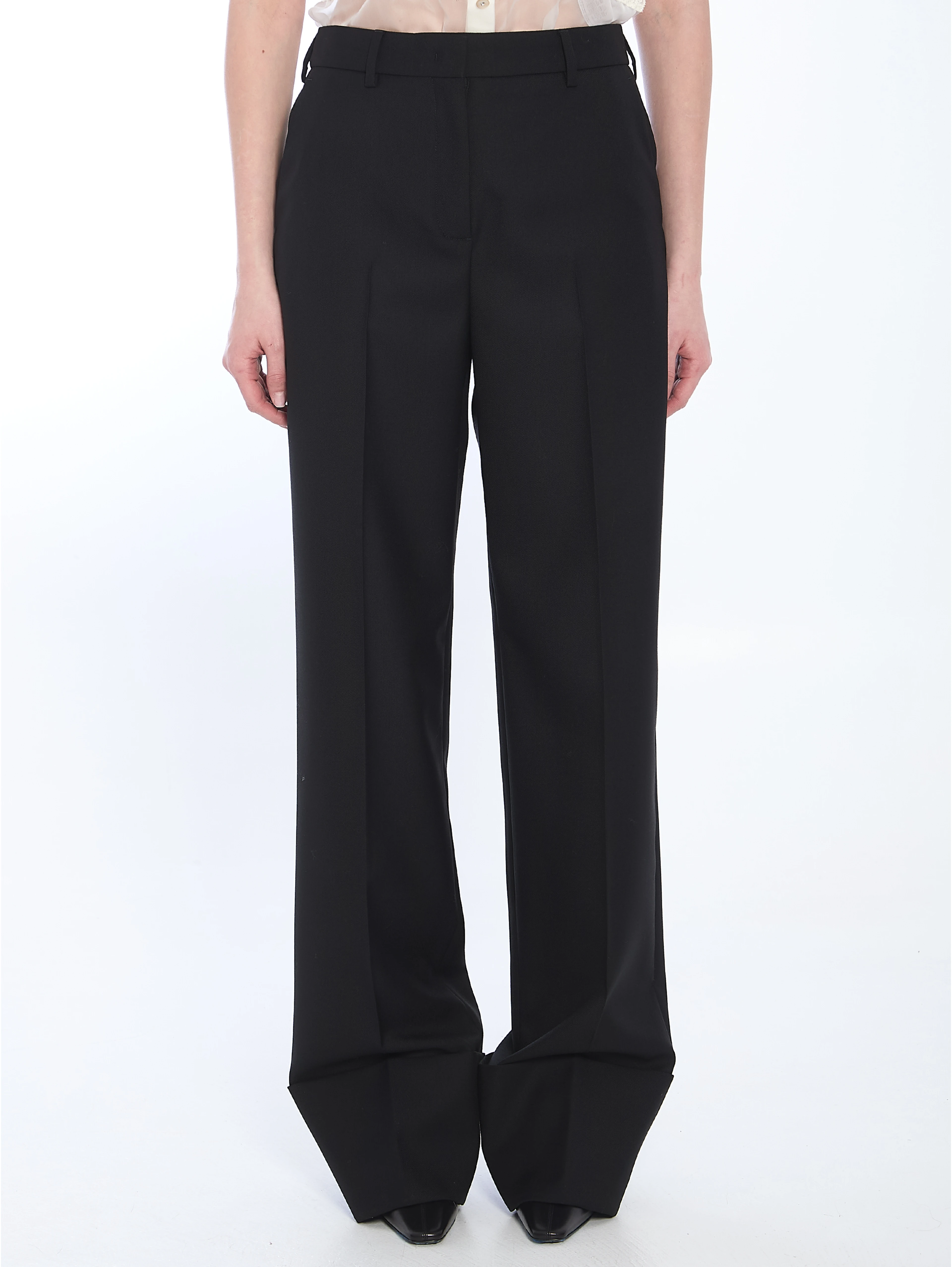 Virgin wool trousers