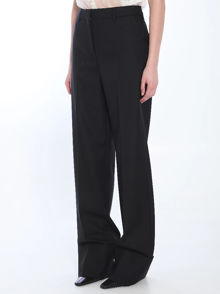 Virgin wool trousers alternative