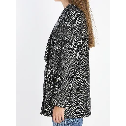 Double-breasted chevron jacket