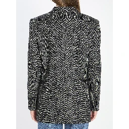 Double-breasted chevron jacket