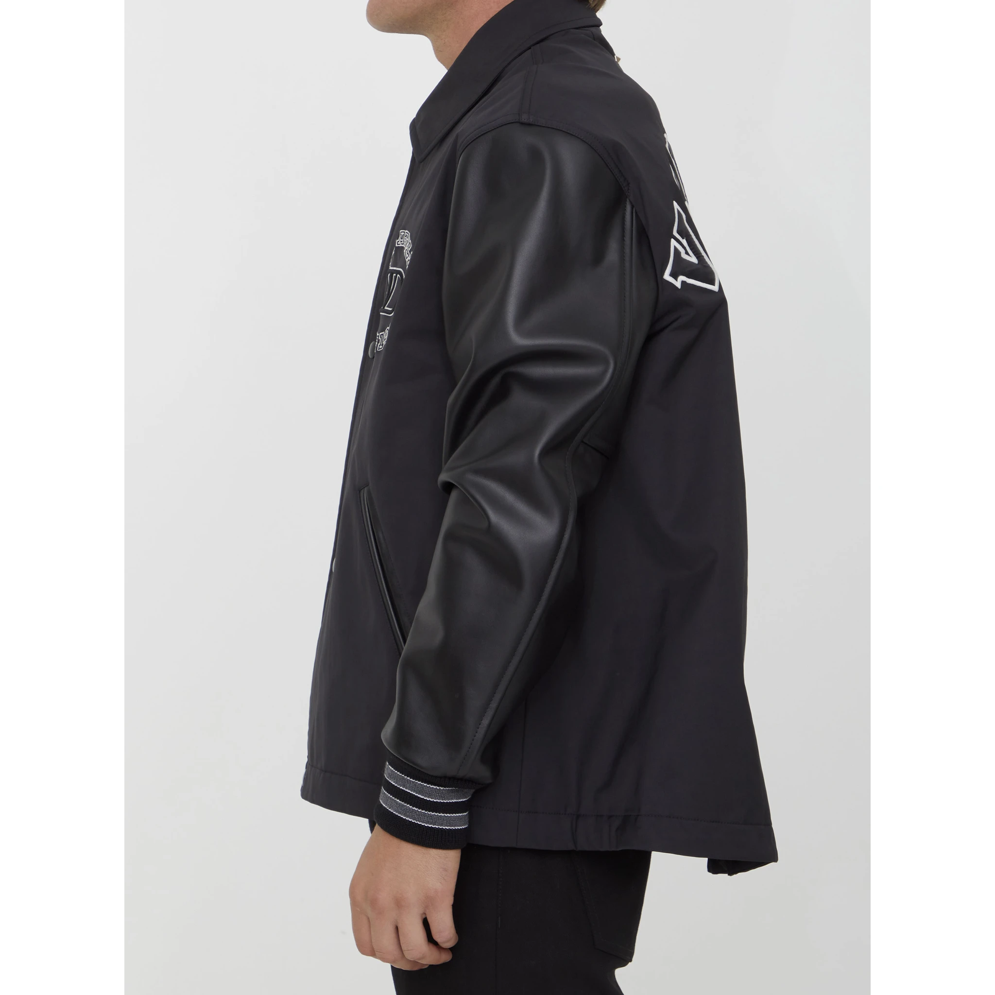 Nylon track bomber jacket