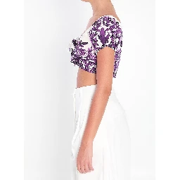 Top with Maiolica print