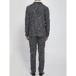 Single-breasted flannel suit