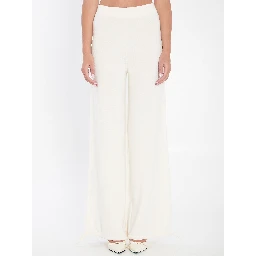 Trousers in wool yarn